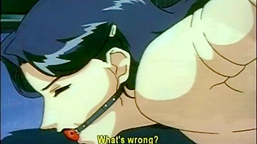 Bondage hentai with gagging gets fingered ass and wetpussy fucked, anime