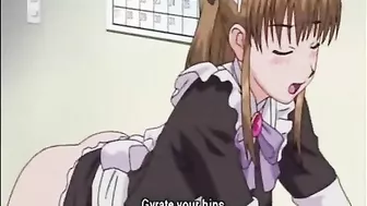 Cute Hentai Maid Gets Used by her Master - Blowjob and more!