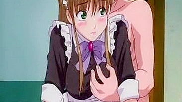 Cute Hentai Maid Gets Used by her Master - Blowjob and more!
