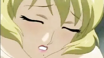 Bigboobs hentai gets squeezed her tits and tittyfucked, anime