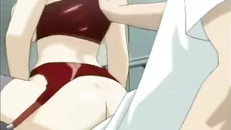 Bigboobs hentai gets squeezed her tits and tittyfucked, anime