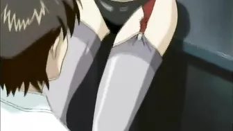 Bigboobs hentai gets squeezed her tits and tittyfucked, anime