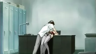 Bigboobs hentai gets squeezed her tits and tittyfucked, anime