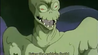 Chained hentai groupfucked by monster frogs, anime,  chained,  hentai,  groupfucked,  bondage,  monster