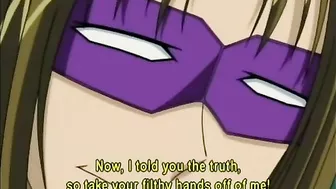 Bondage hentai with big tits gets shoved hands into her wet pussy and anal, anime, bondage, hentai, big tits, shoved, hands