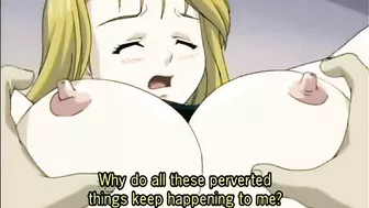Hentai Caught by Tentacles and Squeezed Her Big Boobs - Anime Porn Video