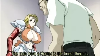 Hentai Caught by Tentacles and Squeezed Her Big Boobs - Anime Porn Video