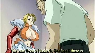 Hentai Caught by Tentacles and Squeezed Her Big Boobs - Anime Porn Video