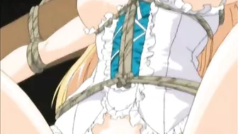 Tied Up Hentai Gets Shoved Dildo Into Her WetPussy - Anime Bondage