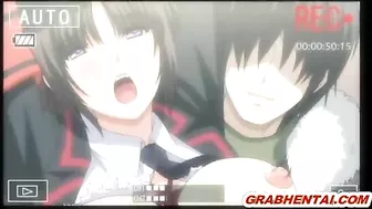 Bondage hentai coed with big boobs gets hot ass fucked in the train - Anime Bondage Hentai