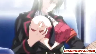 Bondage hentai coed with big boobs gets hot ass fucked in the train - Anime Bondage Hentai