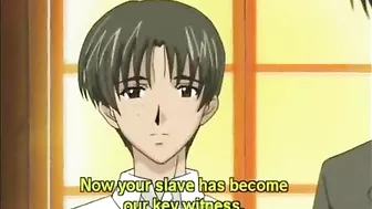 Bondage hentai gets vacuum her bigboobs and clitoris