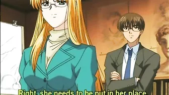 Bondage hentai gets vacuum her bigboobs and clitoris