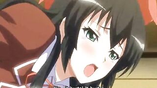 Bigboobs hentai coed schoolgirl wetpussy poking and creampie, anime