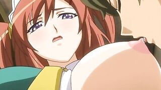 Big Boobs Maid Gets Wet Pussy Fucked in Doggy Style - Anime Hentai