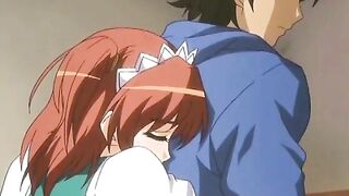 Big Boobs Maid Gets Wet Pussy Fucked in Doggy Style - Anime Hentai