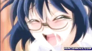 Busty hentai threesome - Hot fucking and cumshots with anime babes