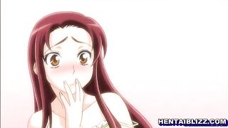 Busty hentai threesome - Hot fucking and cumshots with anime babes