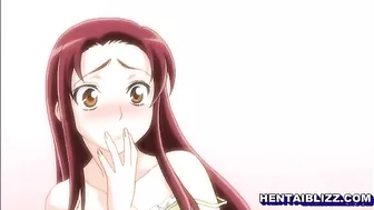 Busty hentai threesome - Hot fucking and cumshots with anime babes