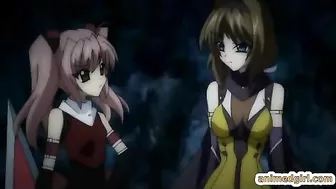 Hentai coed sucking stiff cock and swallowing cum in the train