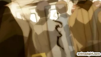 Hentai coed sucking stiff cock and swallowing cum in the train Hentai coed sucking stiff cock and swallowing cum in the train