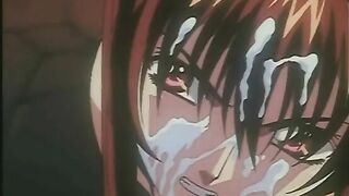 Hentai Porn Video - Chained Oral Sex and Facial Cumshot with Anime Bondage