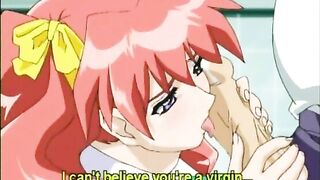 Watching Hentai Porn - Coed Spreads Legs and Gets Fucked while Rope Bound