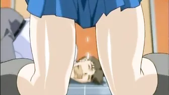 Watching Hentai Porn - Coed Spreads Legs and Gets Fucked while Rope Bound