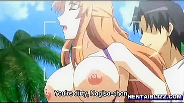 Big Boobs Hentai Porn - Hot Fucked on the Beach