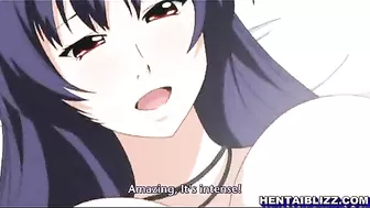 Busty hentai gets squeezed her big tits and hot wet pussy fucked, Anime