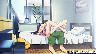 Busty hentai gets squeezed her big tits and hot wet pussy fucked, Anime