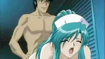 Bondage Nurse Inserted with Speculum in Pussy - Hentai Anime