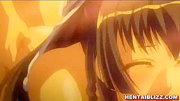 Japanese Hentai Tittyfucking and Swallowing Cum - Anime