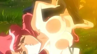 Hentai Porn Video - Redhead Big Boobs Poked in the Forest