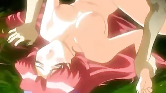 Hentai Porn Video - Redhead Big Boobs Poked in the Forest