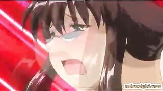 Busty hentai coed double penetration by shemale anime