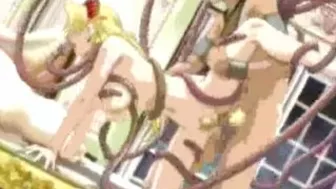 Hentai Girl Caught by Monster Tentacles for Hard Fucking Threesome Hentai Girl Caught by Monster Tentacles for Hard Fucking Threesome