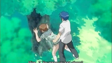 Schoolgirl Gets Fingered and Fucked in the Park, Hentai Anime with Hot Pussy Action