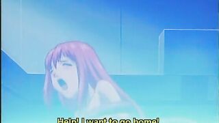 Caught and Fucked by Tentacle Monster in Swimming Pool - Hentai Anime Porn Video