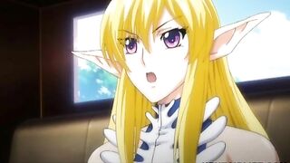 Hentai Elf Hard Poked and Creampie - Big Boobs Anime