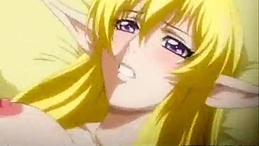 Hentai Elf Hard Poked and Creampie - Big Boobs Anime