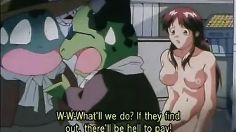 Tentacle Drilling Pussy Bondage in Chained Hentai Anime