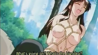 Tentacle Drilling Pussy Bondage in Chained Hentai Anime