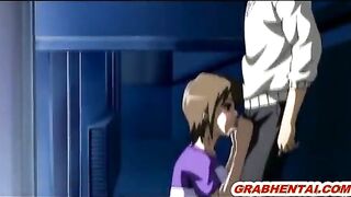 Busty hentai hot sucking cock and wetpussy fucking, Anime, XXX