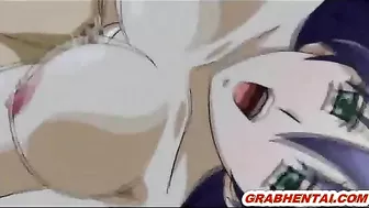 Busty hentai hot sucking cock and wetpussy fucking, Anime, XXX
