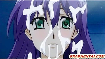 Busty hentai hot sucking cock and wetpussy fucking, Anime, XXX