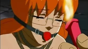 Bondage hentai gets ass and mouth fucked, anime,  bondage,  hentai,  roped,  ass