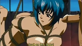 Bondage hentai gets ass and mouth fucked, anime,  bondage,  hentai,  roped,  ass