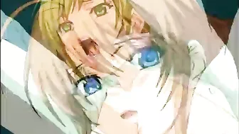 Busty hentai doggystyle fucked and cummed - Anime Busty Boobs Cum