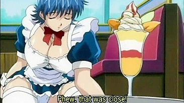 Busty Hentai Maid Gets Squeezed Her Big Tits - Anime
